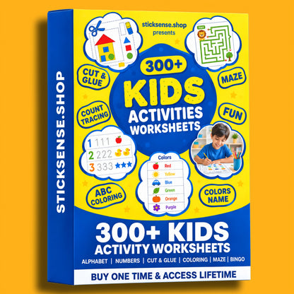300+ Kids Activity Worksheets