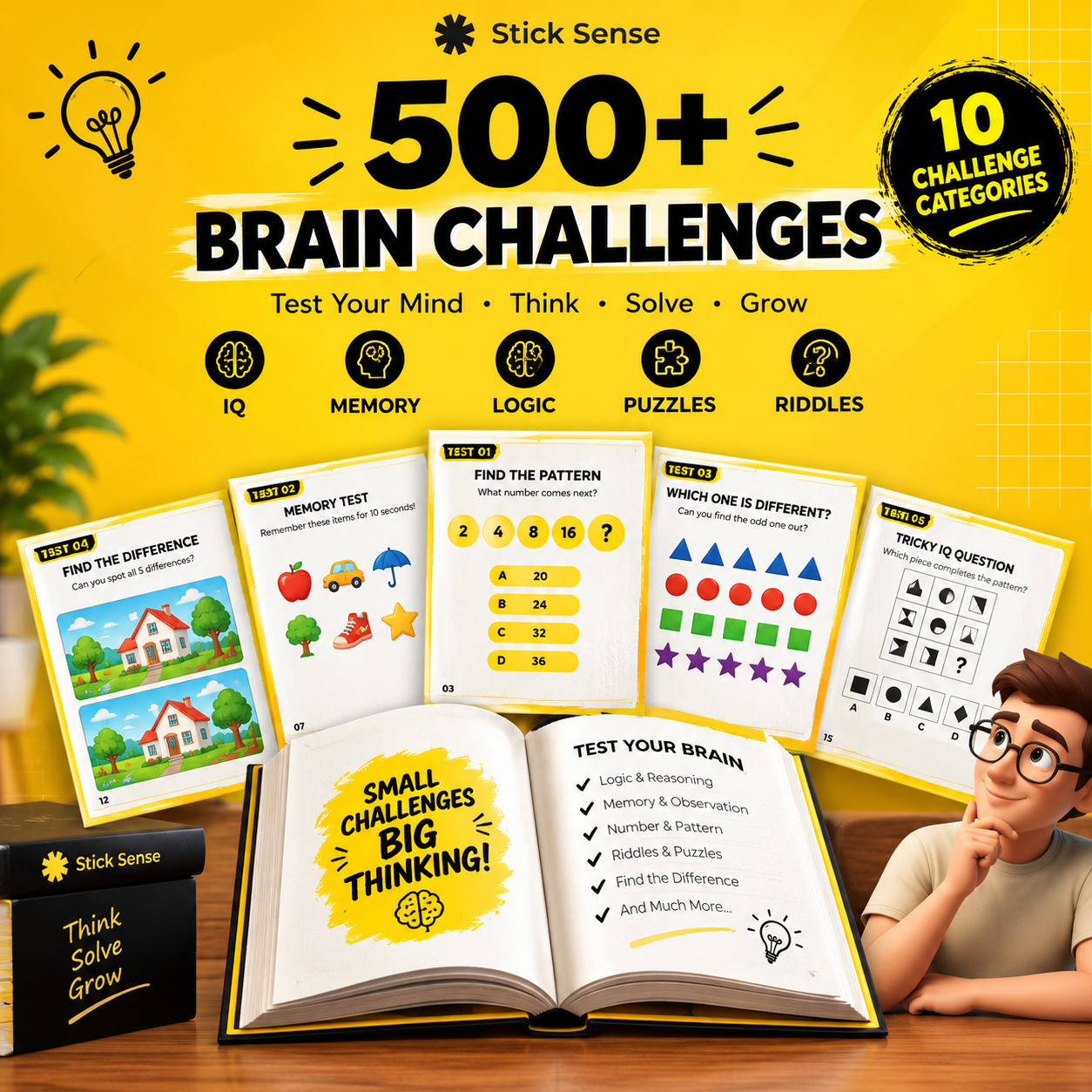 500+ Brain Challenges ebook